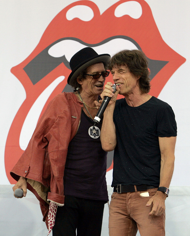Mick Jagger, right, and Keith Richards