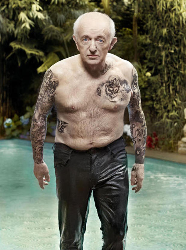 Paul Daniels as David Beckham for Closer Magazine
