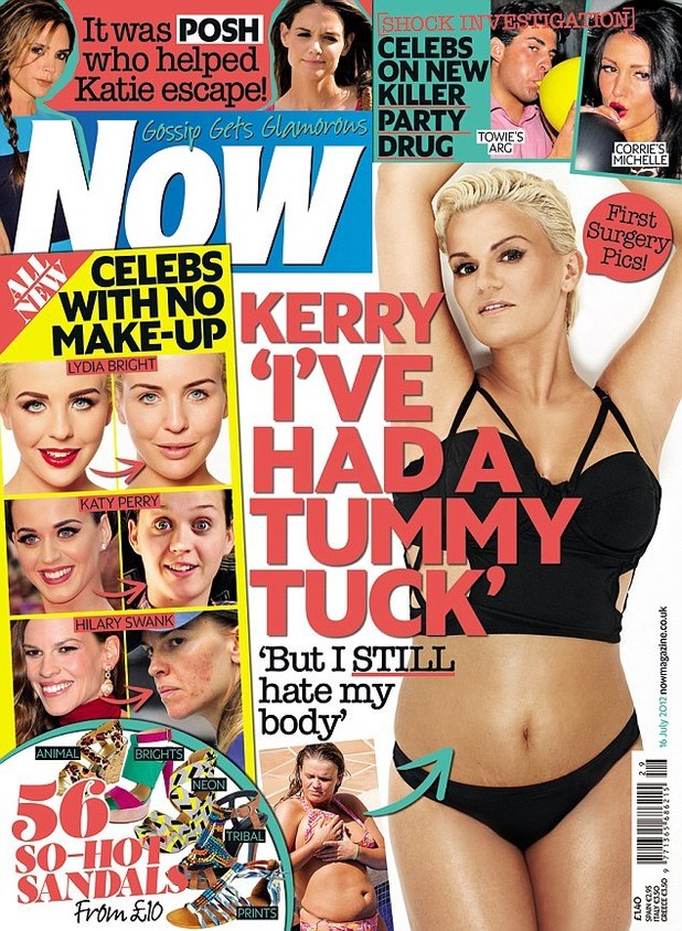 Kerry Katona on the cover of Now Magazine