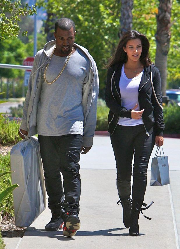 Kanye West and Kim Kardashian