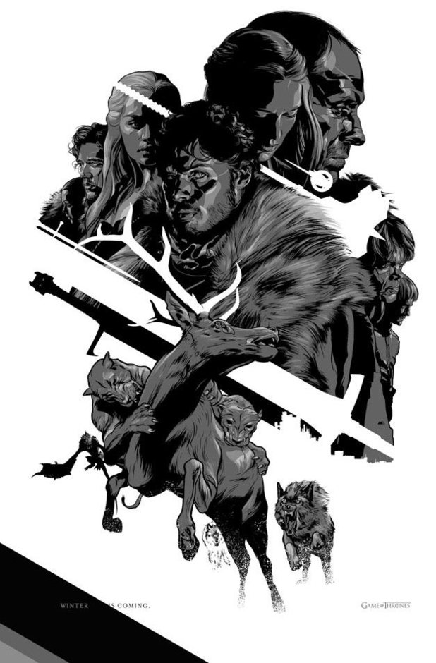 Comic Con 2012 poster for Game of Thrones