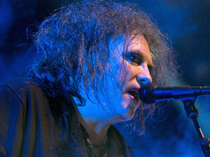 Robert Smith of The Cure performing live on stage during the Optimus Alive Festival in Lisbon