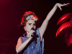 Paloma Faith performing live at the Summer Series at Somerset House in London