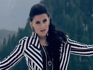 Nelly Furtado in 'Spirit Indestructible' music video.