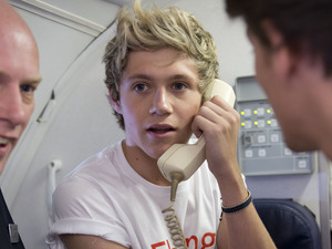 Niall makes a flight announcement.