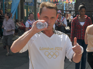 EastEnders rehearsals for their Olympic live segment.