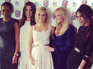 Christian Vermaak posted this image on Instagram of the re-united Spice Girls (Mel B (Melanie Brown), Mel C (Melanie Chisholm), Geri Halliwell, Emma Bunton and Victoria Beckham) with the caption 'Spice Ladies'
Credit: Christian Vermaak/Twitter, Supplied by WENN.com(WENN does not claim any Copyright or License in the attached material. Any downloading fees charged by WENN are for WENN's services only, and do not, nor are they intended to, convey to the user any ownership of Copyright or License in the material. By publishing this material, the user expressly agrees to indemnify and to hold WENN harmless from any claims, demands, or causes of action arising out of or connected in any way with user's publication of the material.)