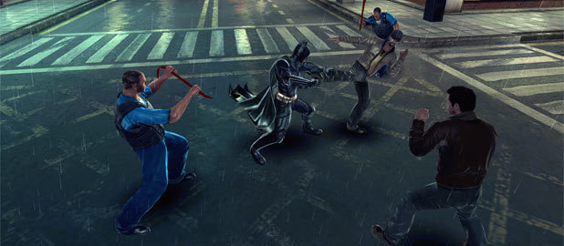 Screenshot from the Dark Knight Rises iPad game