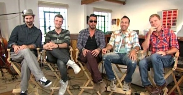 Backstreet Boys on 'Good Morning America'.