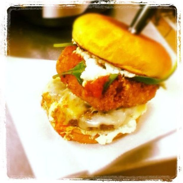 The Deep-fried lasagne burger