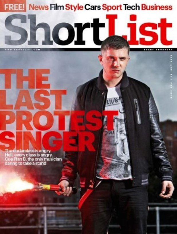 Plan B on the cover of Shortlist