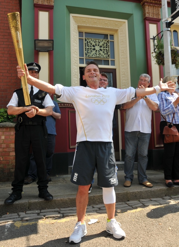 EastEnders rehearsals for their Olympic live segment.