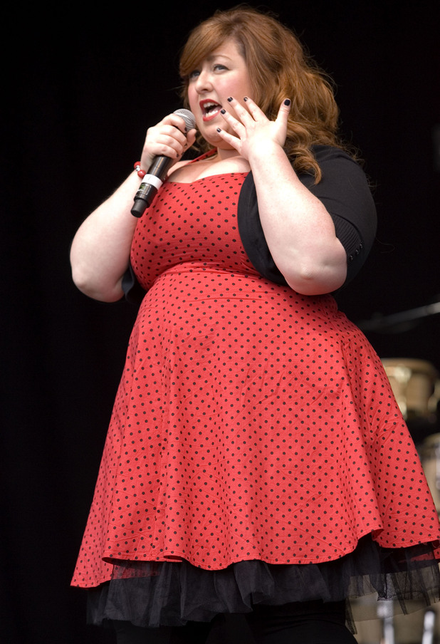 Michelle McManus performing live at the Glasgow Show on Glasgow Green.