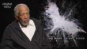 'Dark Knight Rises' Morgan Freeman interview - video