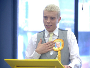 Scott during the 'party politics' task