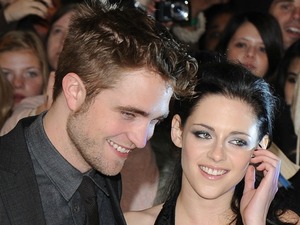Robert Pattinson and Kristen Stewart at The Twilight Saga: Breaking Dawn: Part 1 film premiere, held at Westfield, London, England - 16.11.11