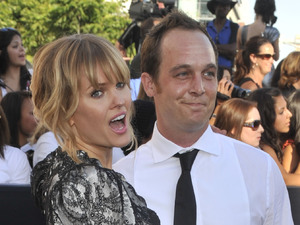 Sunny Mabrey, left, and Ethan Embry, right, arrive at the premiere of "The Twilight Saga: Eclipse"