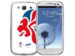 The Samsung Galaxy S3 (white) celebrates team GB