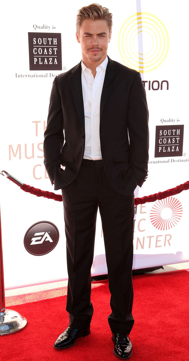 Derek Hough attends the 2nd Annual Dizzy Feet Foundation's Celebration of Dance Gala in Los Angeles. 