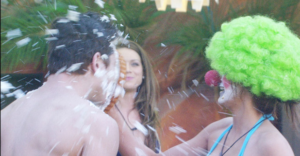 Luke S gets cream pie