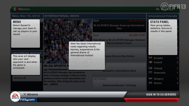 FIFA 13 career mode - FIFA 13 Screenshots - Digital Spy