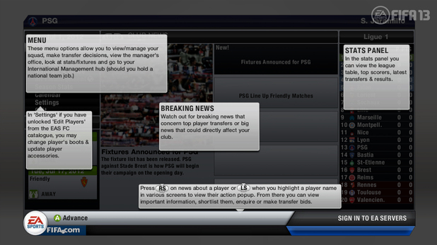 FIFA 13 career mode