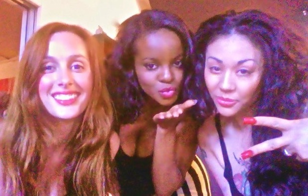 Mutya Keisha Siobhan in the recording studio.