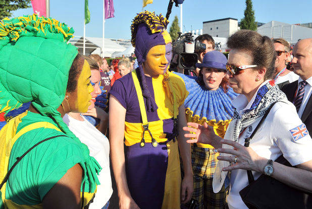Princess Anne at Athletes Village