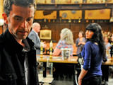 Marlon slips away quietly to the kitchen as Paddy makes a speech on his and Rhona's big adventure in the Woolpack