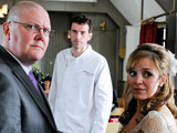 Marlon changes his mind and arrives just in time for Paddy and Rhona's wedding