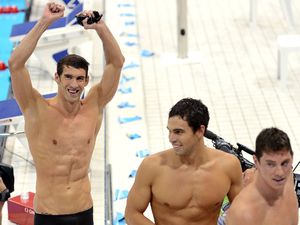 Michael Phelps, Ricky Berens and Conor Dwyer, 2012 London Olympic Games, Swimming
