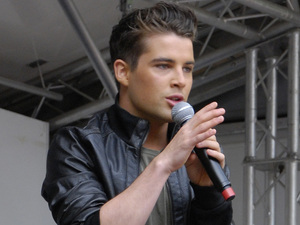 Joe McElderry performs at Leeds Pride.