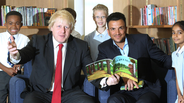 Boris Johnson, Peter Andre
