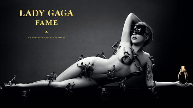 Lady Gaga has stripped off in the edgy new advertisement for her first perfume.