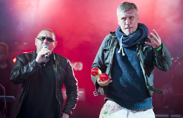 Camp Bestival 2012: Bez and Shaun Ryder of The Happy Mondays