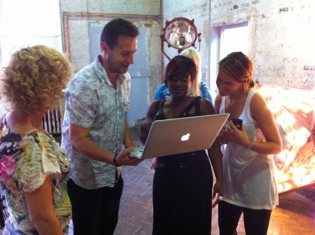 Tameka Empson checks out some of her shots