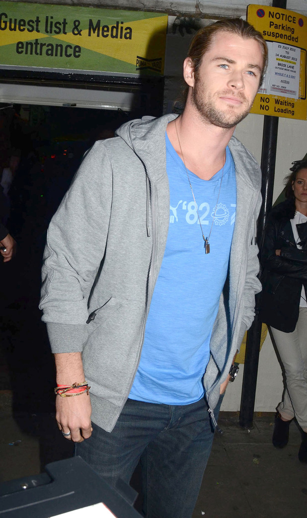 Chris HemsworthCelebrities attend a party at Brick Lane's Puma Yard to celebrate Jamaica's Independence Day