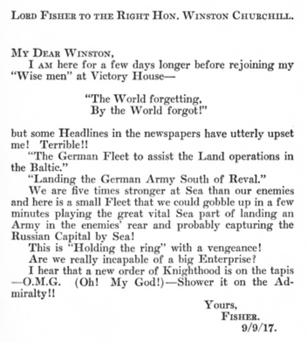 Winston Churchill letter