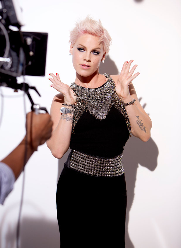 Pink Covergirl shoot