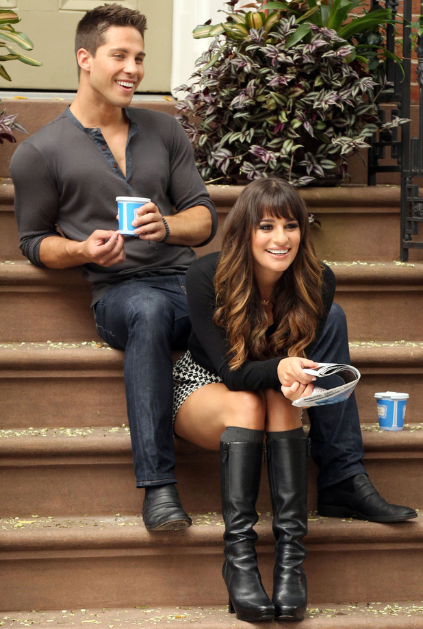 Lea Michele and Dean Geyer