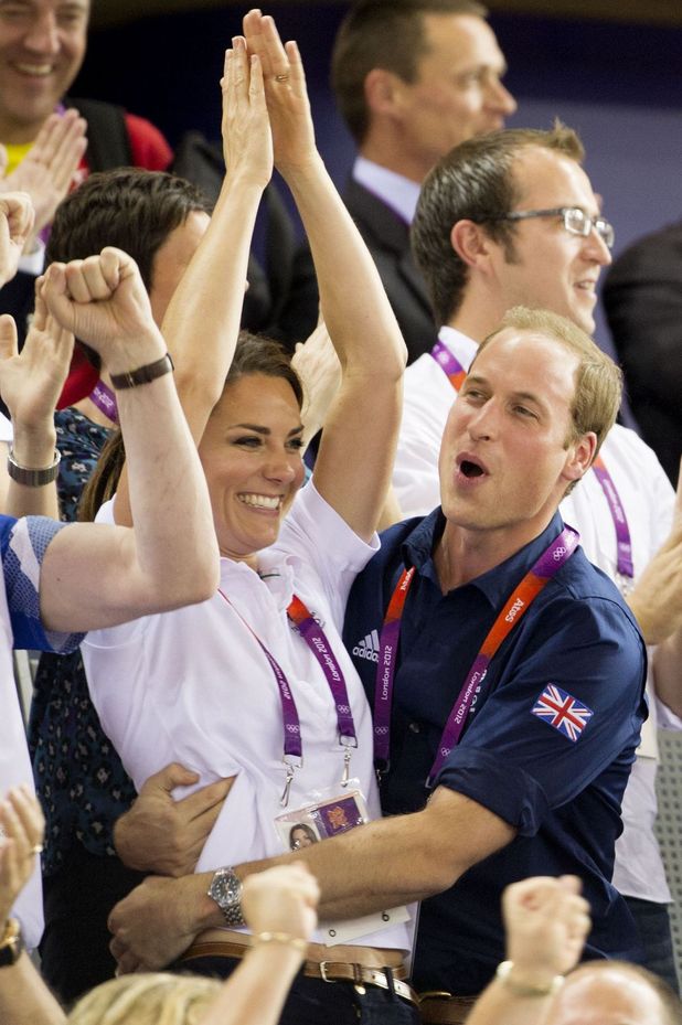 Prince William, Duchess of Cambridge, Cycling Team Sprint, London 2012