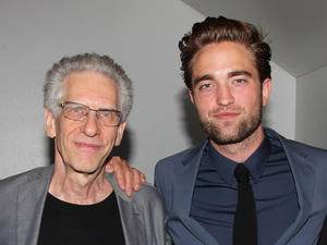 Robert Pattinson with David Cronenberg, Cosmopolis NYC premiere, August 13 2012