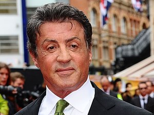 Sylvester Stallone with wife Jennifer Flavin arriving for the UK Premiere of The Expendables 2, at the Empire Cinema, Leicester Square, London.