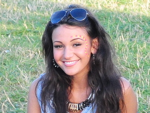 Michelle Keegan (R)
V Festival 2012 held at Weston Park - Performances - Day One
Staffordshire, England - 18.08.12
Credit: (Mandatory): WENN.com