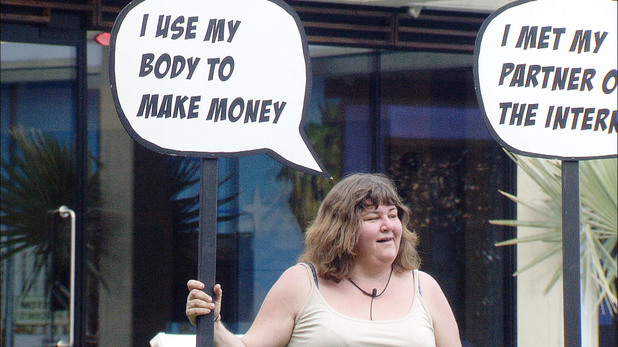 Cheryl during the 'Moment of Truth' task