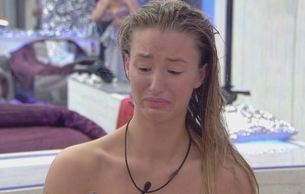 Danica cries in the bedroom.