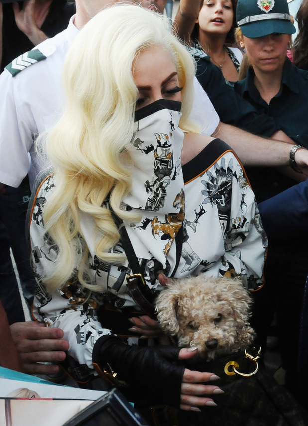 Lady Gaga arrives in Bulgaria for the first leg of her European tourSofia, Bulgaria