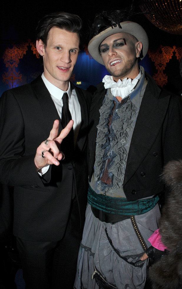 Matt Smith, Brian Friedman, Grey Goose Character and Cocktails Elton John AIDS Foundation Winter Ball