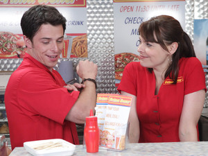 Michelle and Steve are shocked to learn that Tracy is Ryan's new work mate