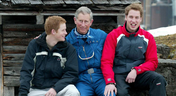 Prince Harry, Prince Charles and Prince William